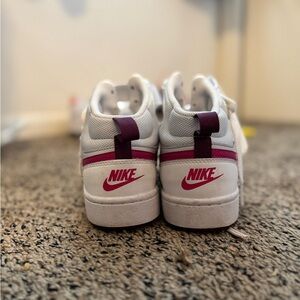 Nike Kids White and Purple Sneakers